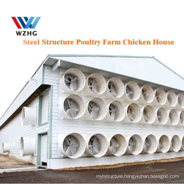 Prefabricated 800M2 10000 pcs steel structure chicken house  poultry farm sheds metal sheds 1000M2 cow steel sheds for Nigeria